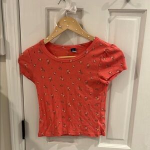 Old Navy Coral Kids Short Sleeve Tee